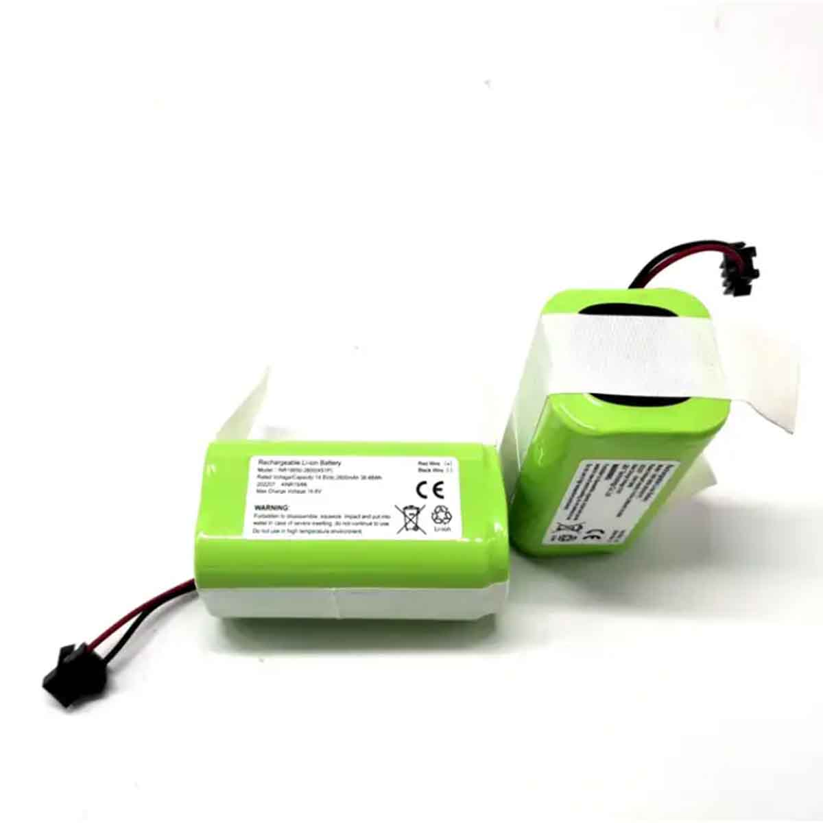 14.4V 2600mAh 18650 锂电池组真空吸尘器电池更换件适用于 Conga Eufy Ecovacs 真空吸尘器