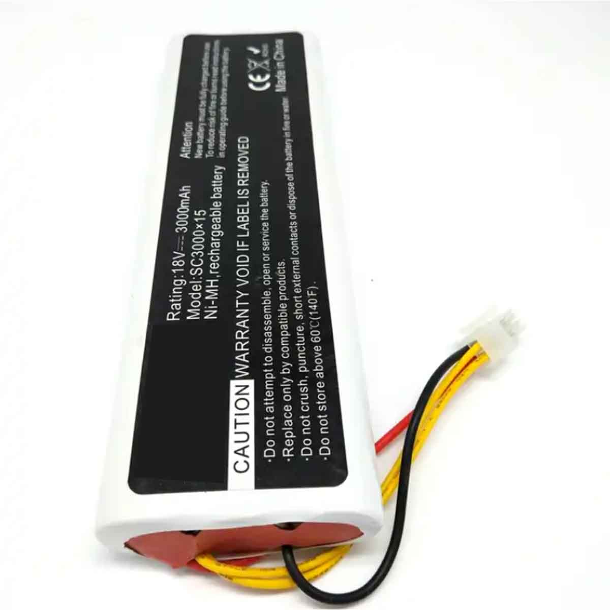 8V SC 3000mAh 镍氢电池适用于 Husqvarna 自动割草机 12862101/6、AU-18C、1128621-01/6、自动割草机 220AC 