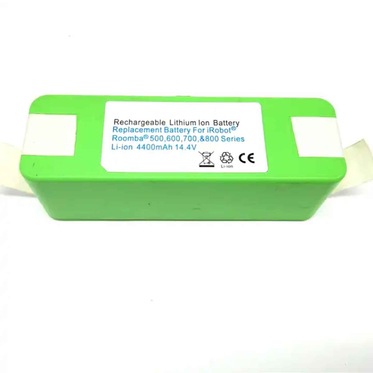 14.4v 4400mAH 鋰離子長壽命電池組更換適用於 Roomba 500 600 700 800 系列機器人吸塵器