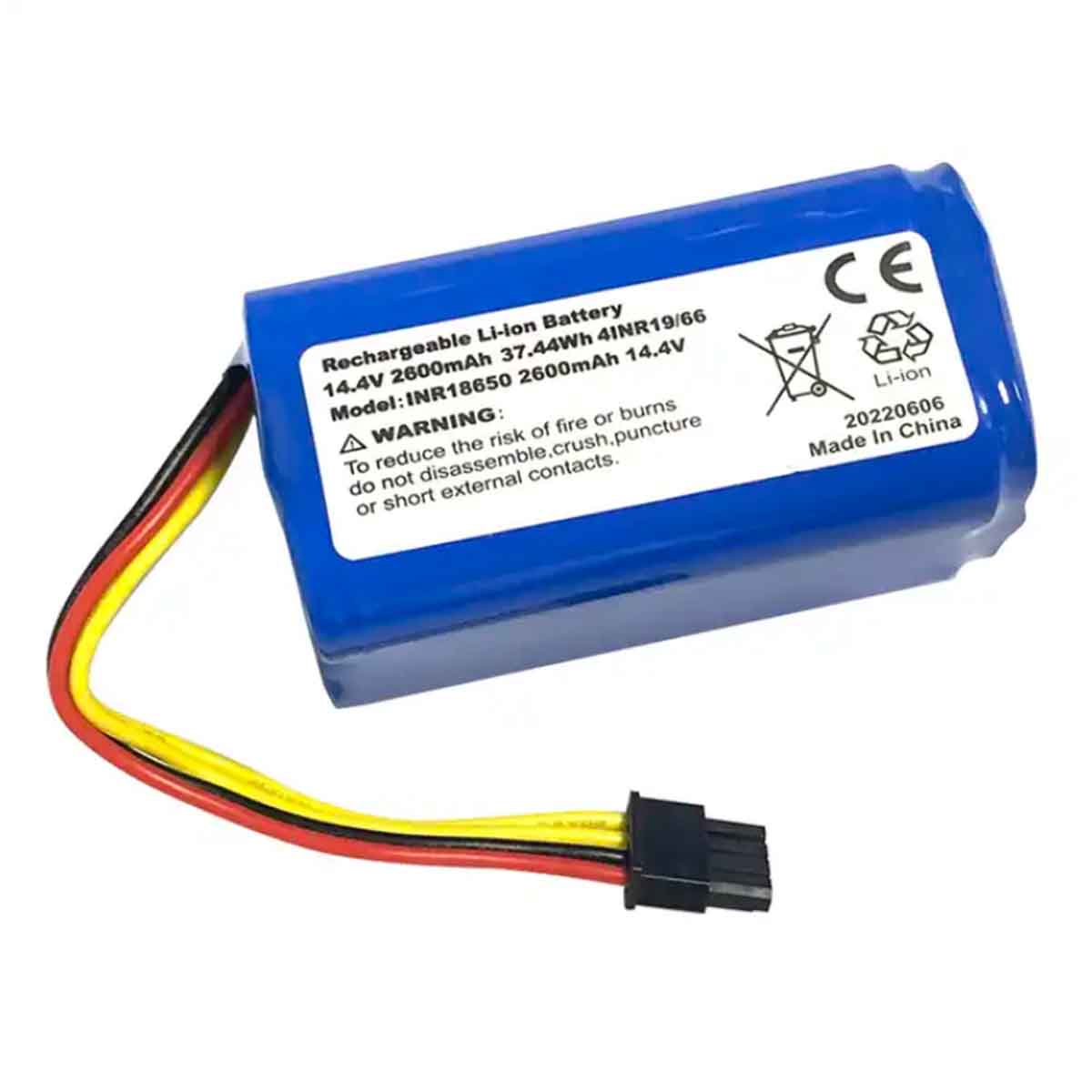 14.4V 2600mAh Li-ion Battery Pack Replacement For ilife A4 A4S A6 A7 A8 Robot Vacuum Cleaner