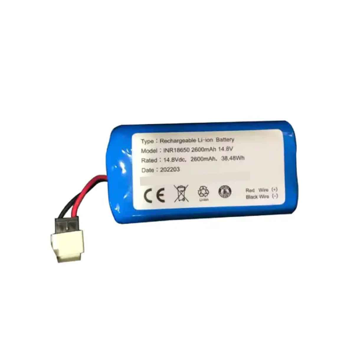 18650 Battery 4S1P 14.8V 2600mAh 38.48Wh Li-ion Battery Pack