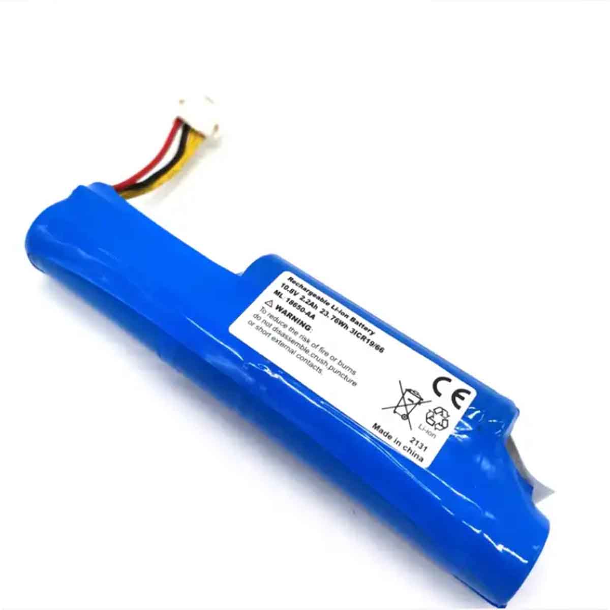 10.8v 2200mAH li-ion battery pack replacement for Vileda VR102 cleaning vacuum robot