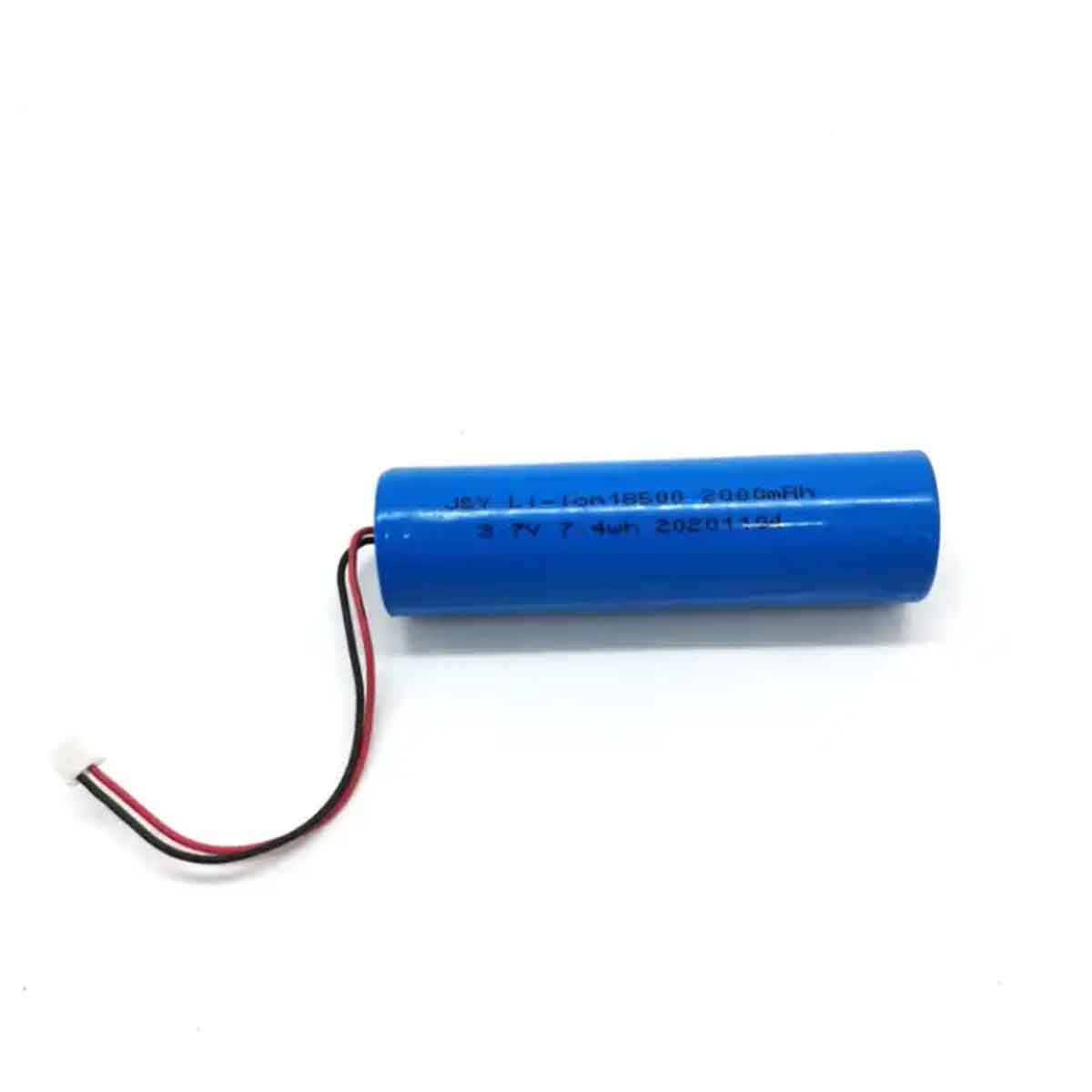 3.7v 2000mah 18650 可充電電池 18650 電池 附 PCB 帶連接器