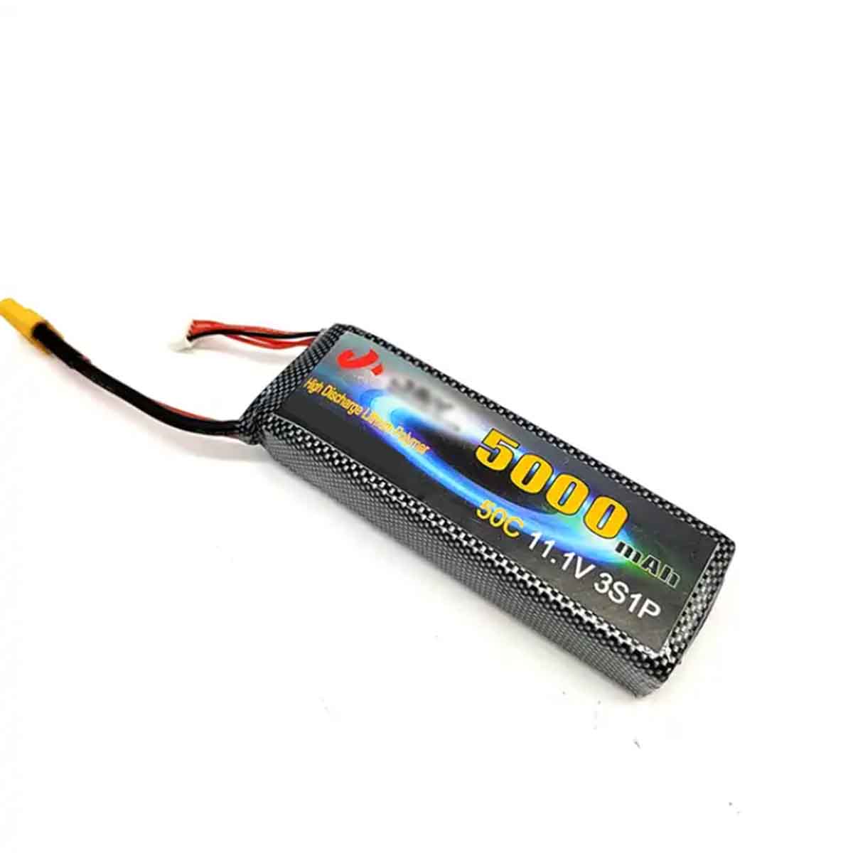 11.1V 5000mAh 鋰聚合物電池組可充電電池 3S 18650 鋰聚合物電池適用於遙控汽車坦克怪物