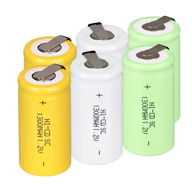 1.2v 1300mah nickel cadmium NICD battery sub c battery