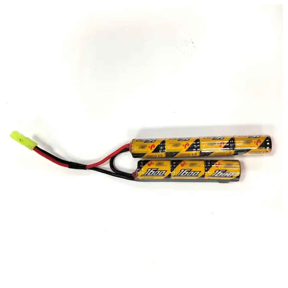 9.6V NiMH 1600mAh Butterfly Nunchuck Stick Mini Battery Pack w/ Mini Tamiya Connector High Discharge Platform for Airsoft Guns