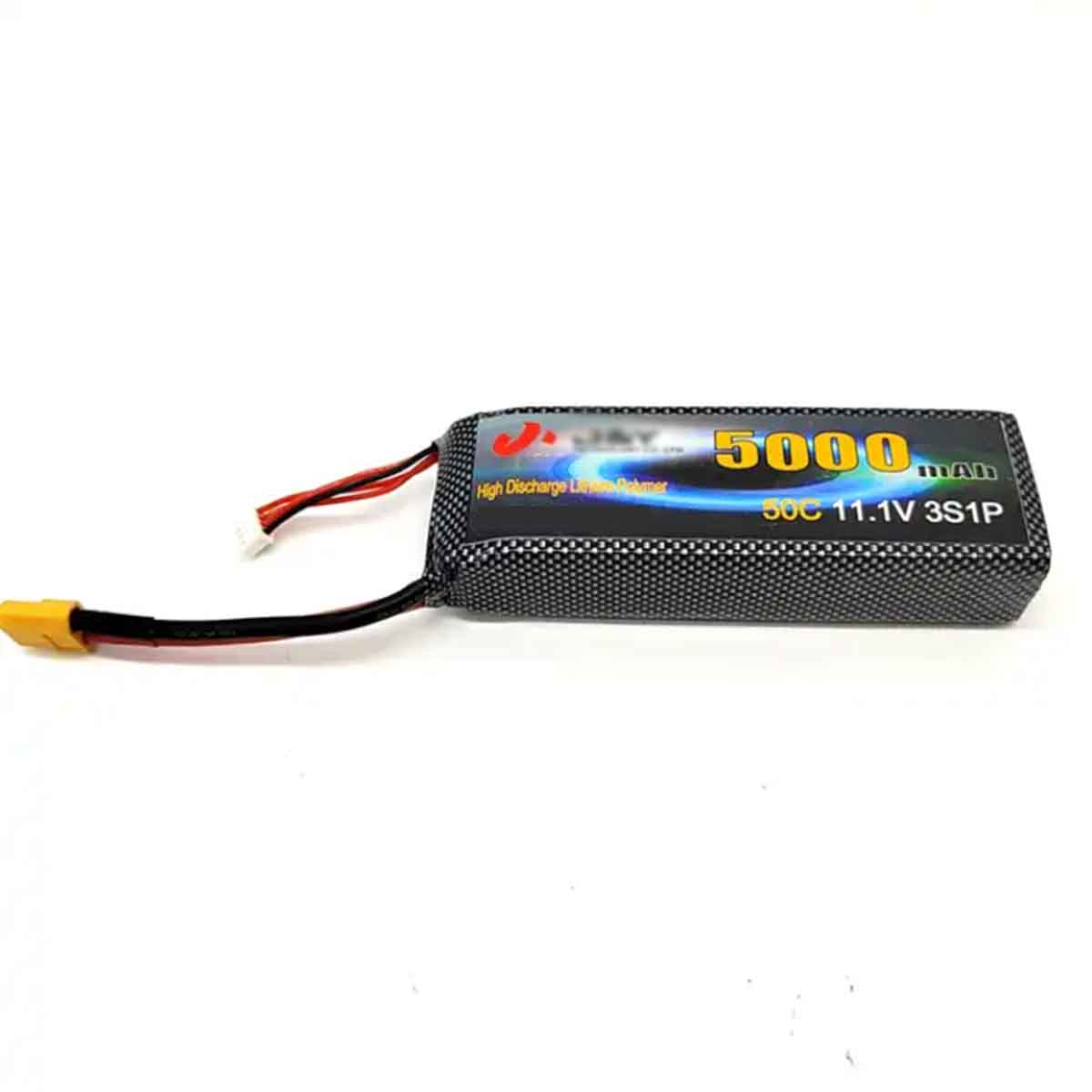 11.1V 5000mAh 锂聚合物电池组可充电电池 3S 18650 锂聚合物电池适用于遥控汽车坦克怪物