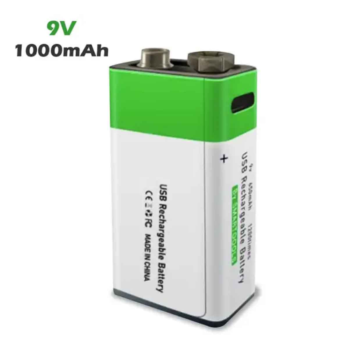 9V 1000mAh rechargeable battery USB C lithium battery lipo aa rechargeable bulk for toy home electro