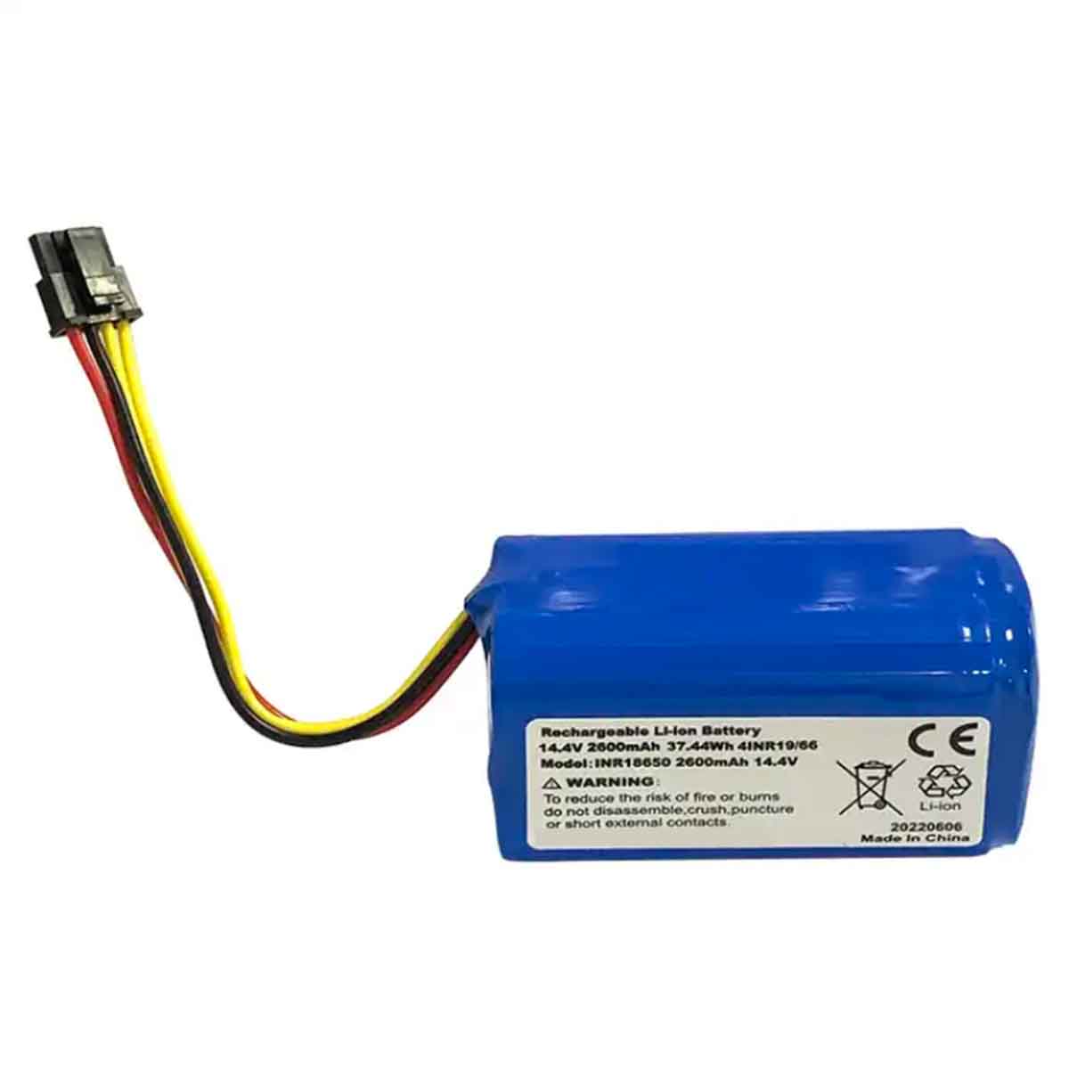 14.4V 2600mAh 锂离子电池组替换件适用于 ilife A4 A4S A6 A7 A8 机器人吸尘器