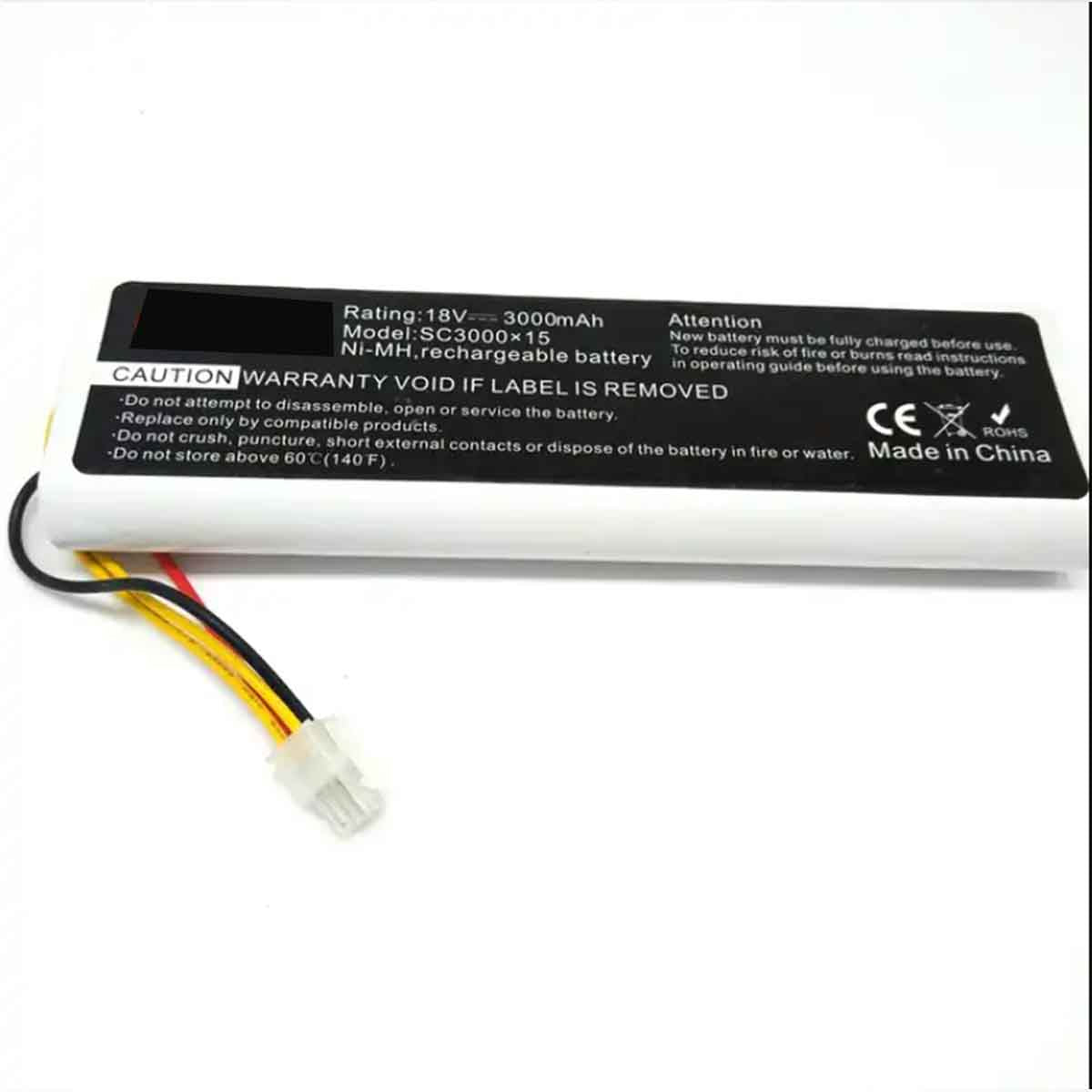 18V 3000mAh 替换电池 适用于 Husqvarna 自动割草机 230ACX 220AC 210C 