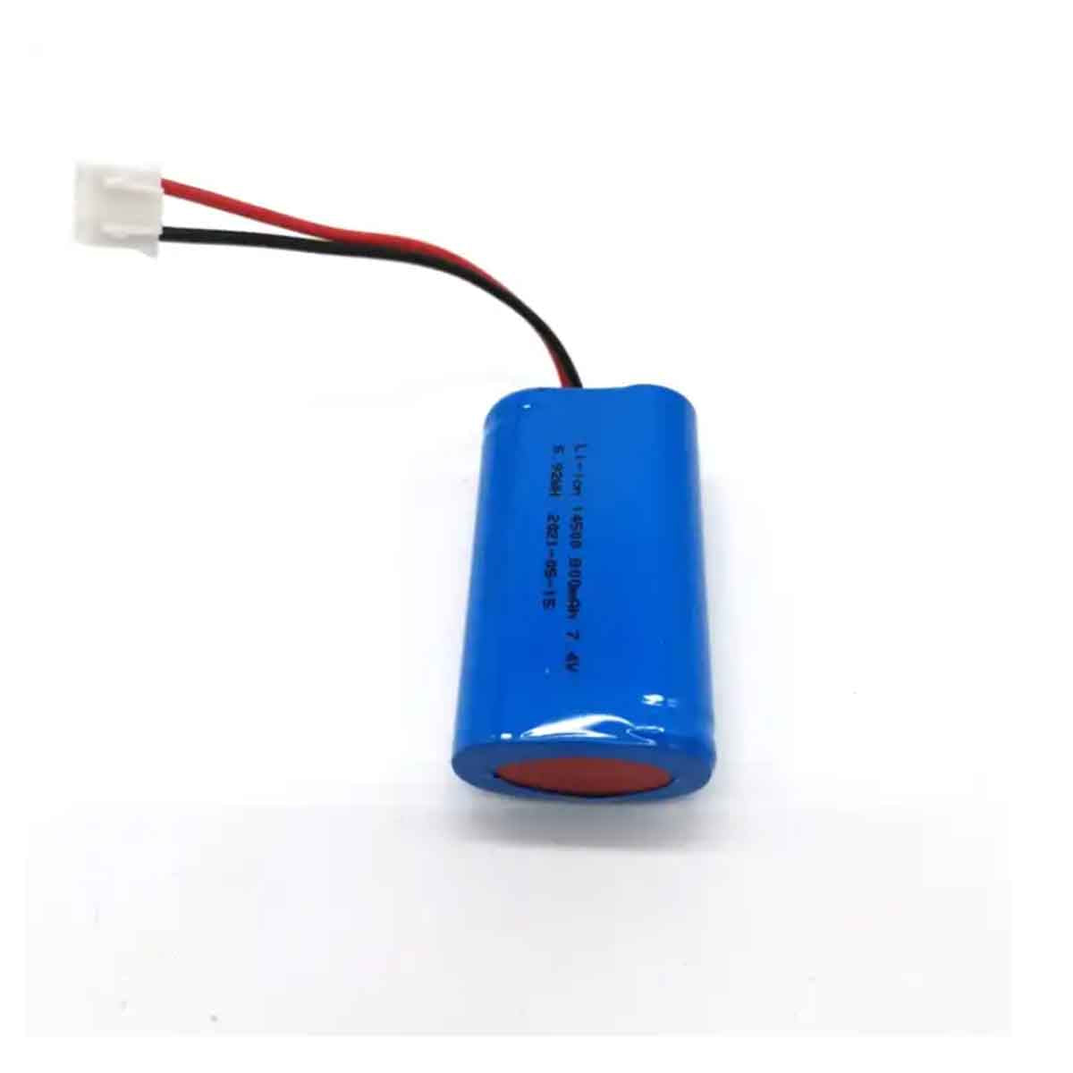 7.4V 800mAh 14500 电池 14500 电池带电线 PCM 带 JST 连接器