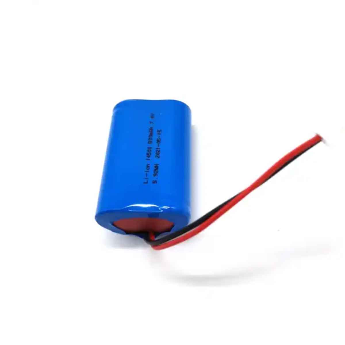 7.4V 800mAh 14500 电池 14500 电池带电线 PCM 带 JST 连接器