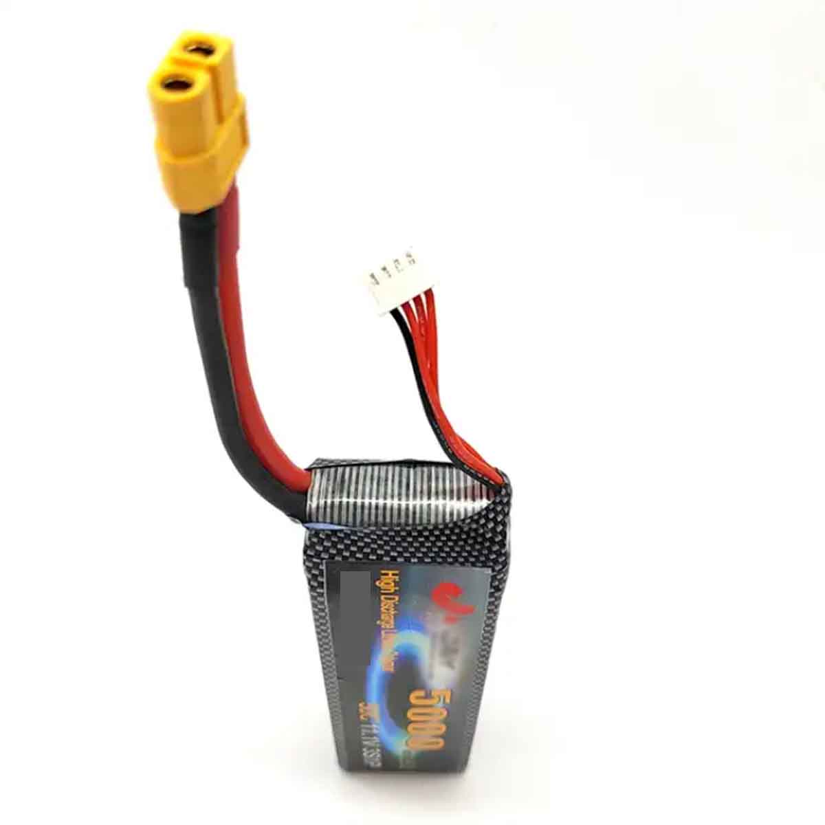 11.1V 5000mAh 锂聚合物电池组可充电电池 3S 18650 锂聚合物电池适用于遥控汽车坦克怪物