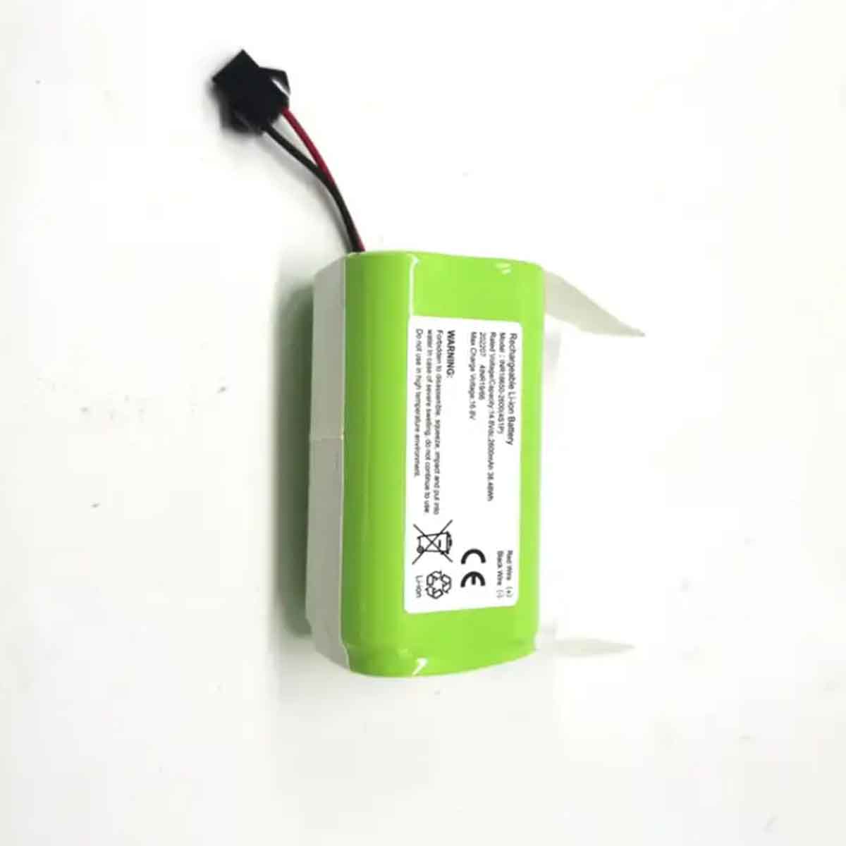 14.4V 2600mAh 18650 Lithium Battery Pack Vacuum Cleaner Battery Replacement For Conga Eufy Ecovacs Vacuum Cleaner