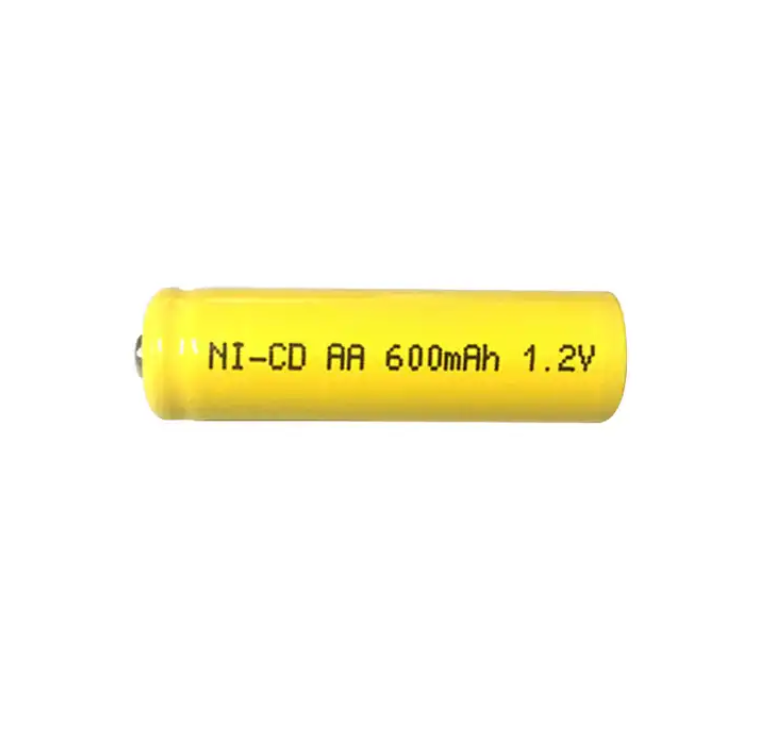 1.2V 600mah AA Rechargeable Battery Nicd Battery