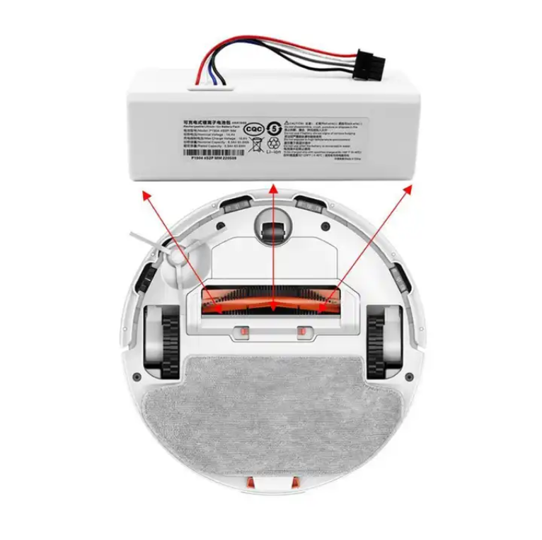 14.8V 2600mAh 1C P1904-4S1P-MM Mijia Mi Vacuum Cleaner Sweeping Mopping Robot Replacement Battery G1l for Xiaomi Robot Battery