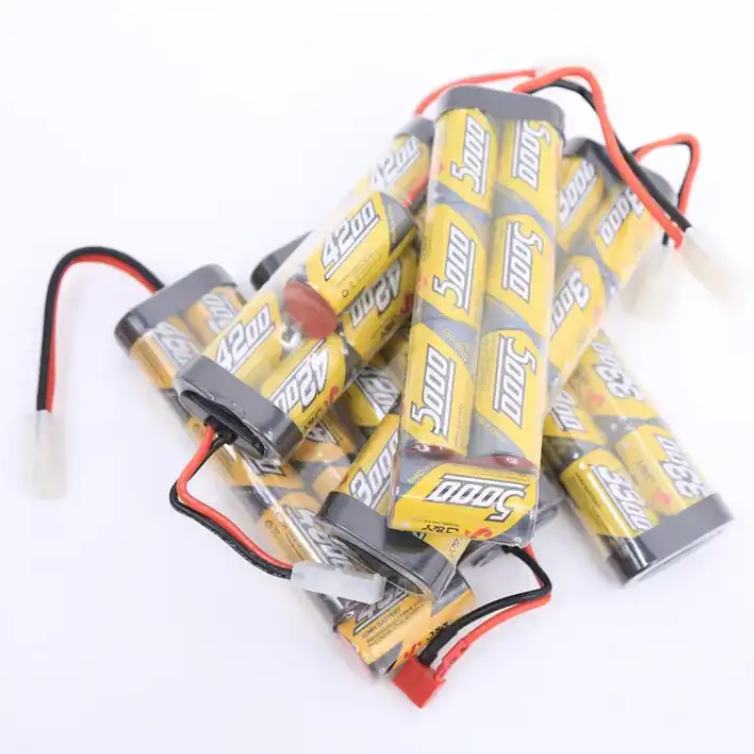 7.2V 3000mAh 3600mAh 4200mAh 5000mAh 镍氢电池组可充电电池适用于遥控汽车坦克怪物