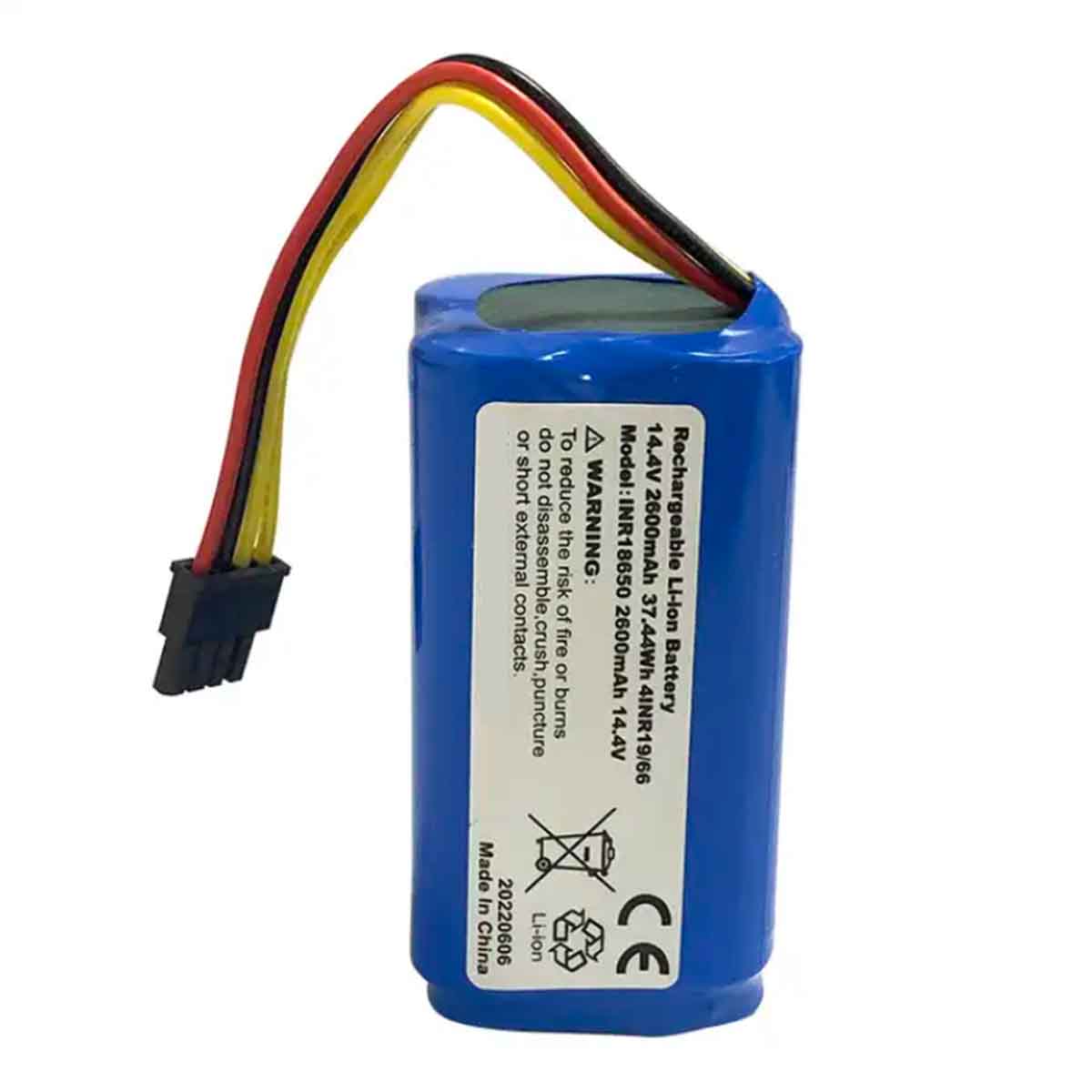 14.4V 2600mAh 锂离子电池组替换件适用于 ilife A4 A4S A6 A7 A8 机器人吸尘器