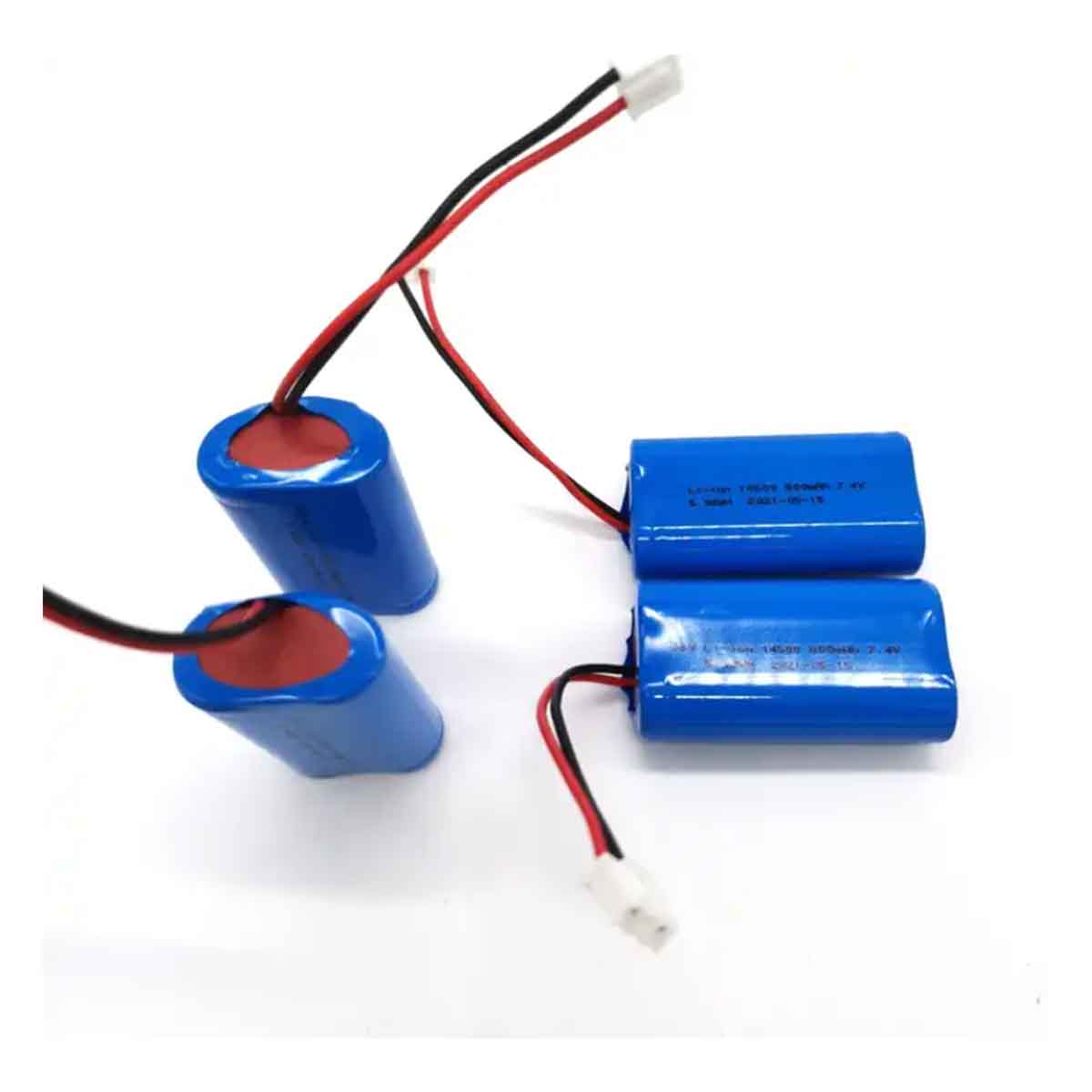 7.4V 800mAh 14500 Battery 14500 battery with wires PCM with JST connector